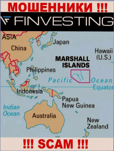 Маршалловы Острова - это официальное место регистрации конторы Finvestings Com
