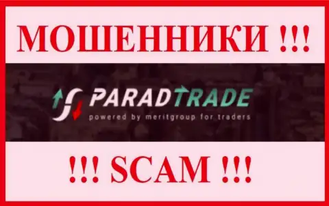 Лого МОШЕННИКОВ ParadTrade Com