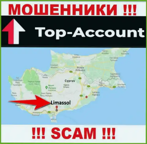 Топ-Аккаунт специально находятся в офшоре на территории Limassol, Cyprus - это МОШЕННИКИ !