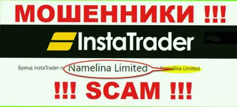 Namelina Limited - это руководство жульнической компании Insta Trader