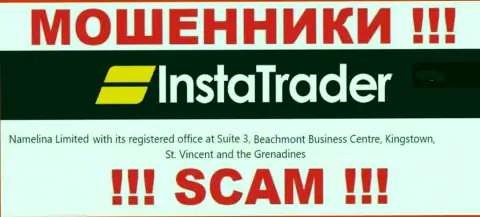 Будьте начеку - компания Insta Trader скрылась в офшорной зоне по адресу Suite 3, ​Beachmont Business Centre, Kingstown, St. Vincent and the Grenadines и накалывает клиентов