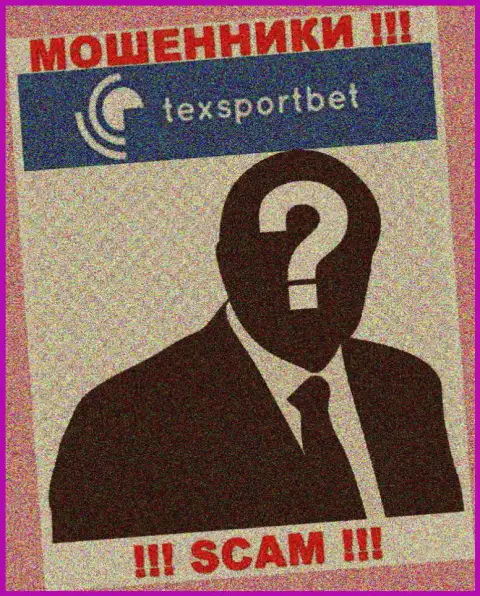 Никаких данных о своем руководстве, internet-мошенники TexSportBet Com не показывают
