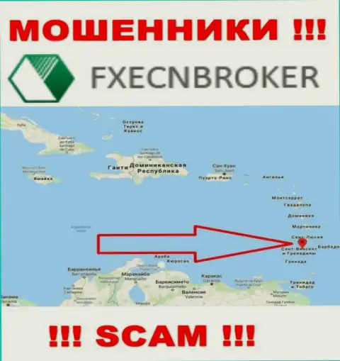 FXECNBroker - это МОШЕННИКИ, которые официально зарегистрированы на территории - Saint Vincent and the Grenadines