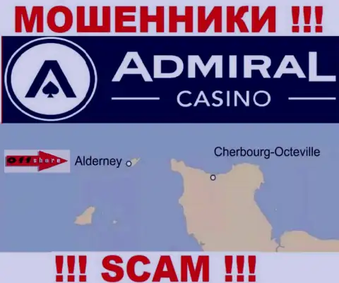 Так как AdmiralCasino Com находятся на территории Алдерней, прикарманенные денежные вложения от них не вернуть