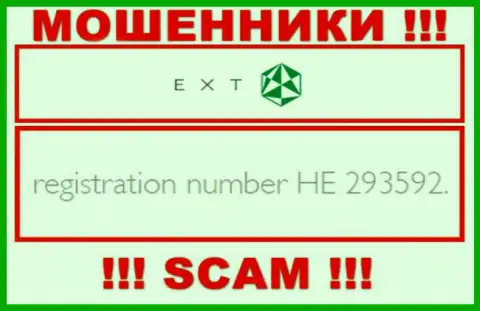Регистрационный номер EXT - HE 293592 от потери финансовых активов не сбережет