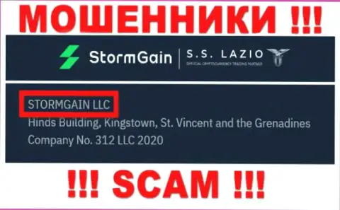 Сведения о юридическом лице StormGain Com - это контора STORMGAIN LLC