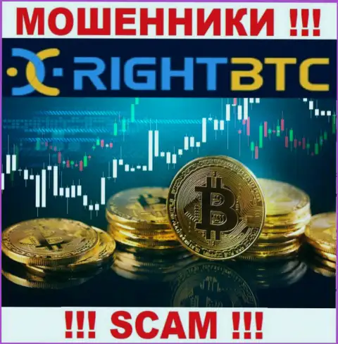 Опасно верить RightBTC, предоставляющим услуги в сфере Crypto trading