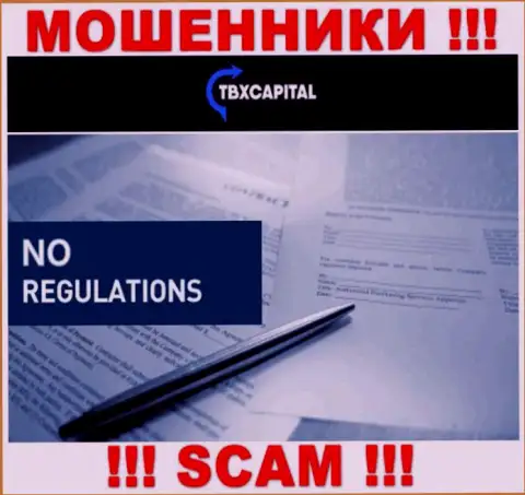 Работа TBX Capital НЕЛЕГАЛЬНА, ни регулятора, ни разрешения на право деятельности нет
