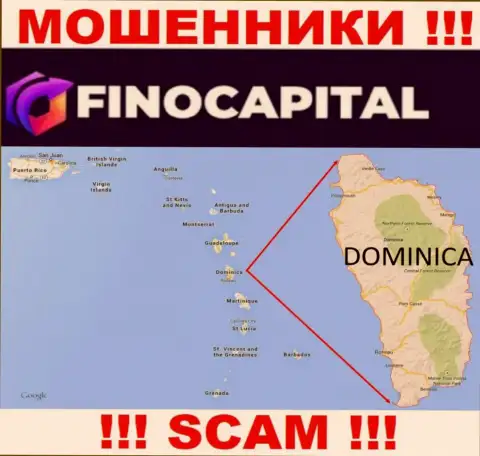 Официальное место регистрации Fino Capital на территории - Доминика