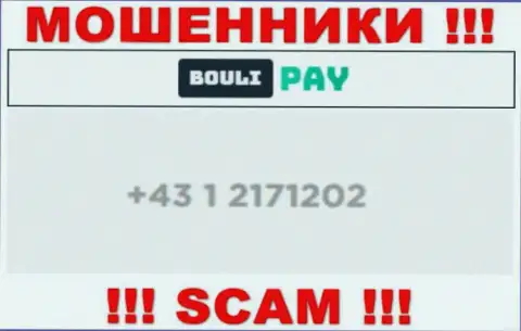 Будьте бдительны, если вдруг звонят с неизвестных номеров телефона, это могут быть internet-мошенники Bouli-Pay Com