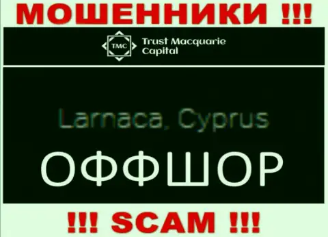 Trust M Capital находятся в офшорной зоне, на территории - Cyprus