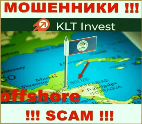 KLT Invest свободно надувают, ведь разместились на территории - Belize