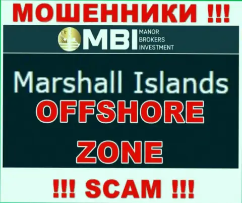 Контора Manor Brokers Investment - интернет мошенники, находятся на территории Marshall Islands, а это офшор