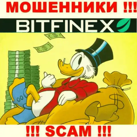 С Bitfinex заработать не выйдет, заманят в свою организацию и сольют под ноль
