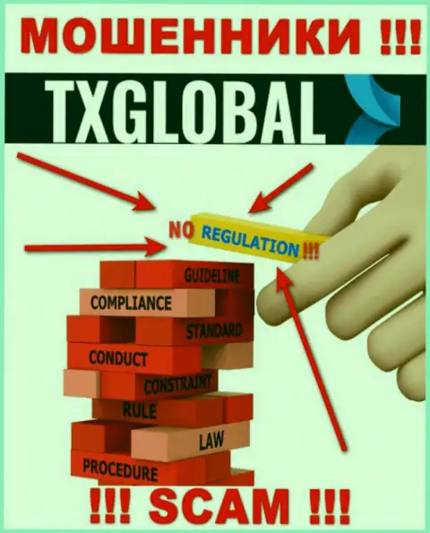 ОЧЕНЬ РИСКОВАННО связываться с TX Global, которые не имеют ни лицензии на осуществление деятельности, ни регулирующего органа