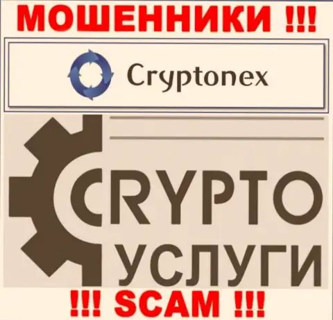 Имея дело с CryptoNex, область деятельности которых Криптовалютные услуги, рискуете лишиться депозитов