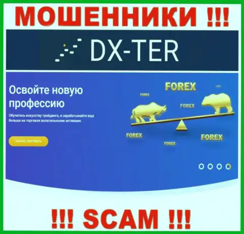С компанией ДХ Тер иметь дело довольно опасно, их сфера деятельности Forex - это капкан