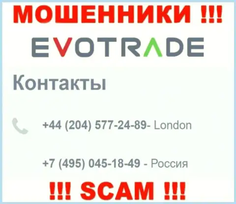 МОШЕННИКИ из организации EvoTrade вышли на поиски лохов - звонят с нескольких телефонов
