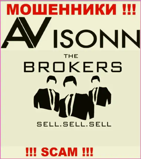 Avisonn Com обманывают малоопытных клиентов, орудуя в сфере - Брокер