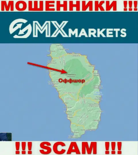 Не доверяйте мошенникам ГМИксМаркетс, так как они пустили корни в оффшоре: Dominica