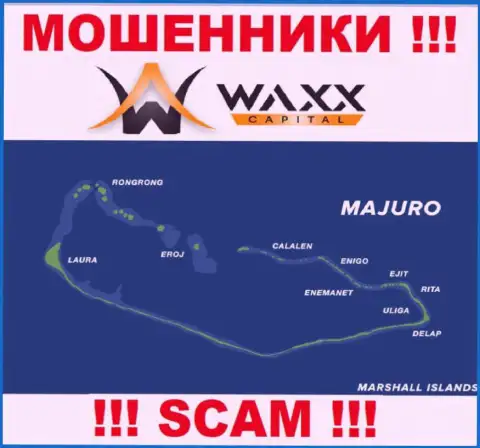С мошенником Waxx Capital опасно сотрудничать, ведь они расположены в офшоре: Маджуро, Маршалловы Острова
