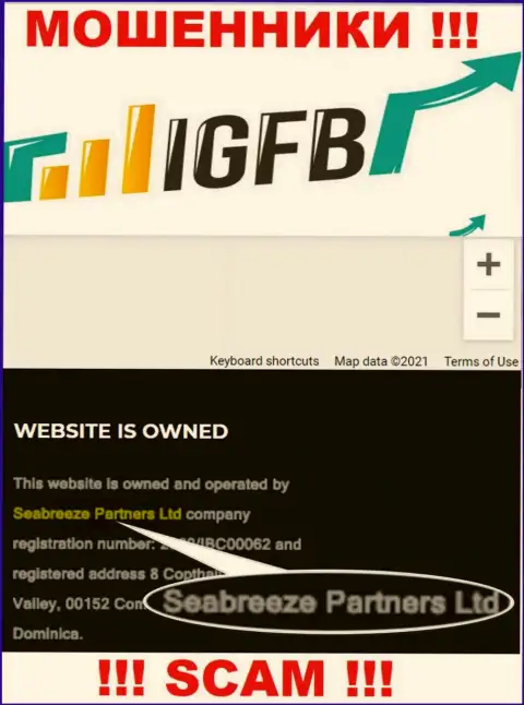 Seabreeze Partners Ltd, которое владеет компанией ИГЭФБ