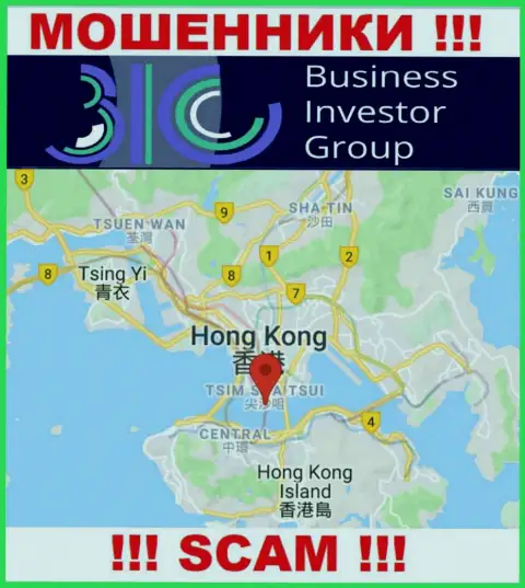 Оффшорное расположение БизнесИнвесторГрупп Ком - на территории Hong Kong