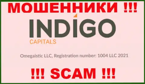 Рег. номер очередной противоправно действующей компании IndigoCapitals - 1004 LLC 2021