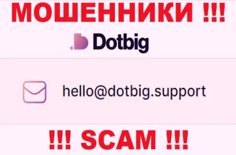 Не торопитесь переписываться с DotBig, даже через их е-мейл это коварные internet мошенники !!!