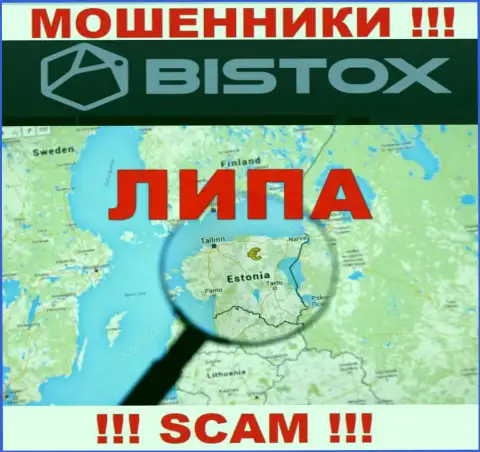 Ни единого слова правды относительно юрисдикции Bistox на web-портале организации нет - это кидалы