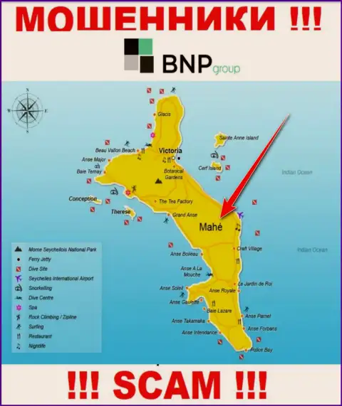 BNPGroup находятся на территории - Mahe, Seychelles, избегайте сотрудничества с ними
