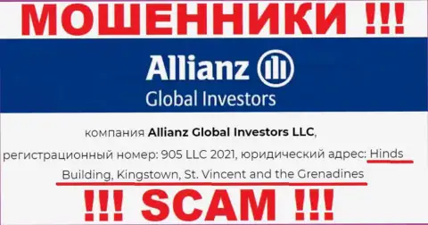 Оффшорное местоположение Allianz Global Investors по адресу Хиндс Билдинг, Кингстаун, Сент-Винсент и Гренадины позволяет им беспрепятственно воровать