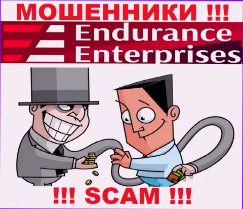 Прибыль с брокерской компанией Endurance Enterprises Вы не получите - крайне опасно вводить дополнительные денежные средства