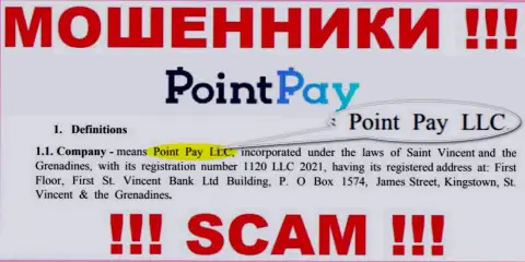 Point Pay LLC - это контора, которая управляет мошенниками ПоинтПэй Ио