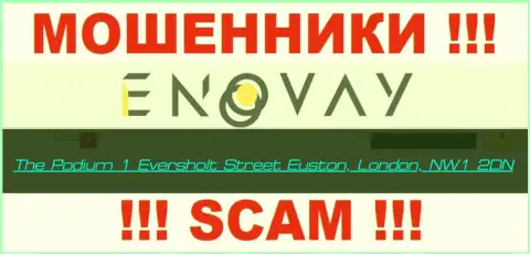 Официальный адрес организации EnoVay Info фиктивный - работать с ней рискованно
