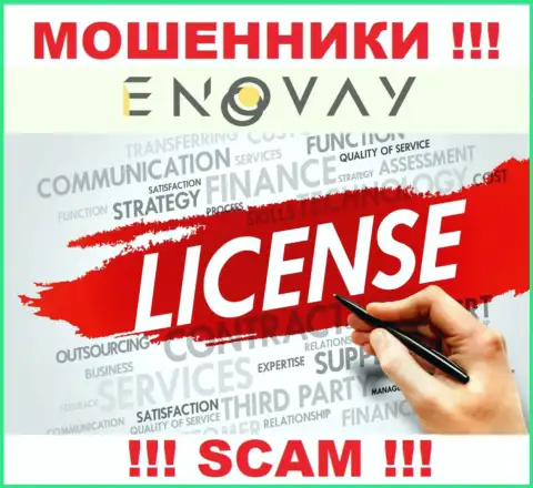У конторы ЭноВэй Ком не имеется разрешения на ведение деятельности в виде лицензионного документа - это ВОРЫ