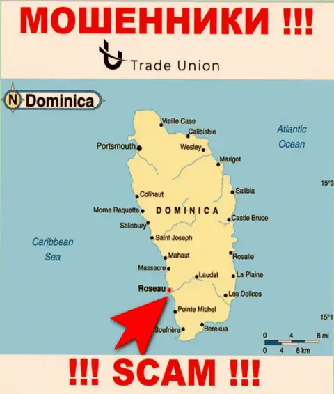 Содружество Доминики - здесь официально зарегистрирована организация ТрейдЮнион