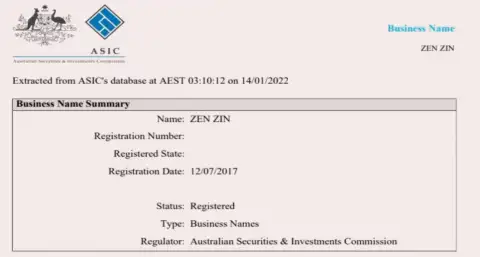 Официальное место регистрации дилинговой организации Zineera Com